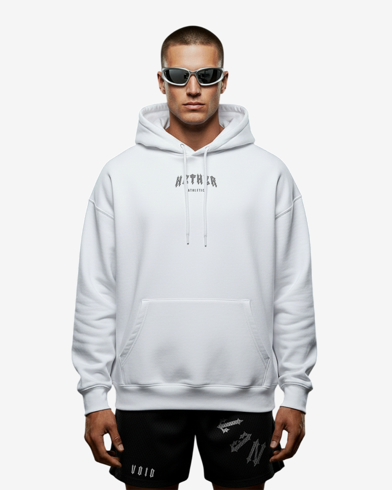 VOID BOXY HOODIE - WHITE