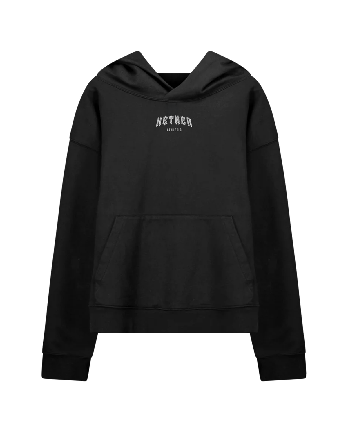 VOID BOXY HOODIE - BLACK
