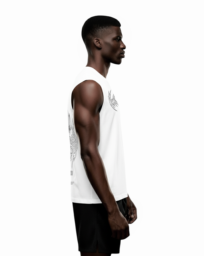 VOID™ SLEEVLESS TANK-TOP - WHITE