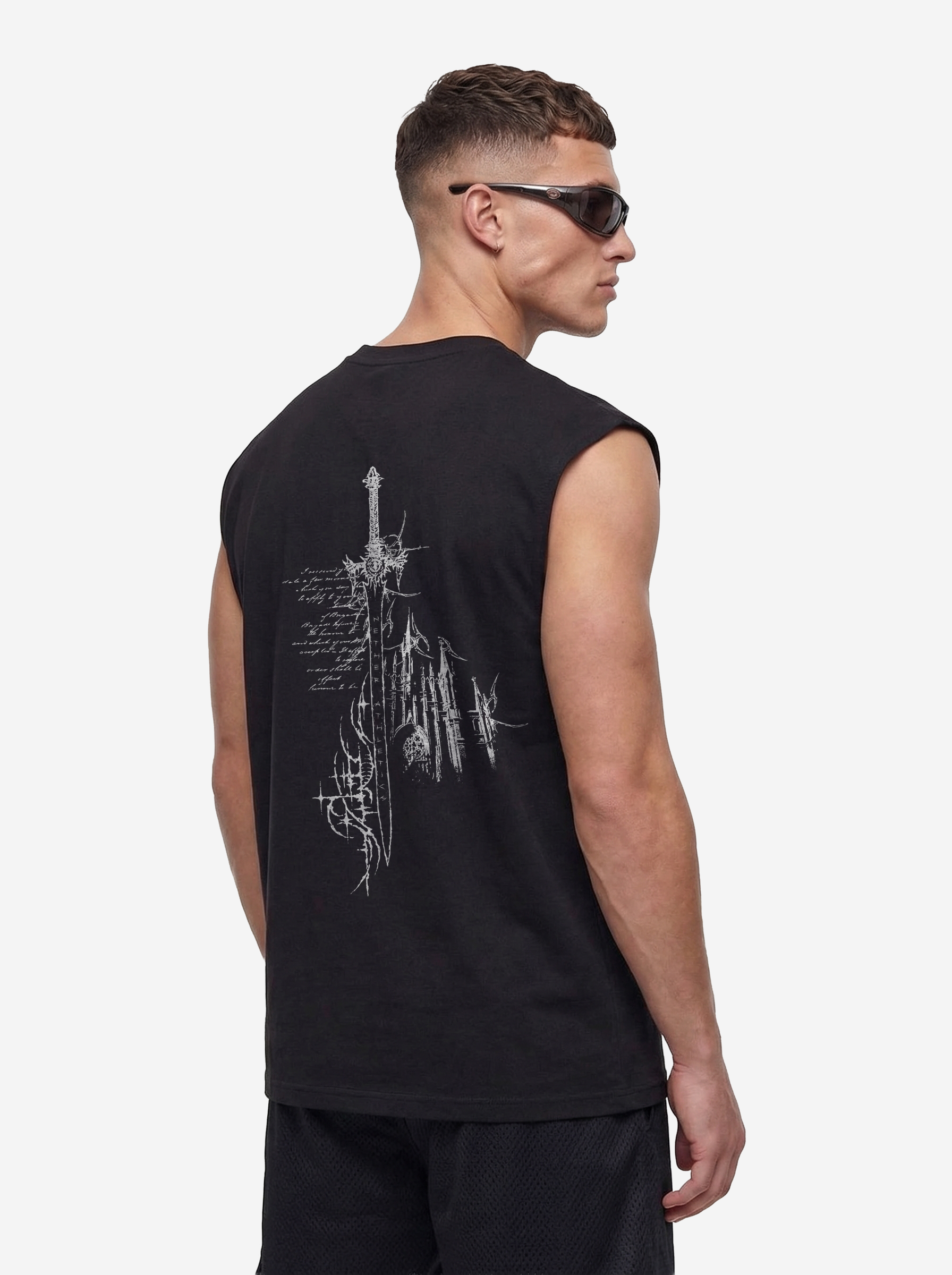 VOID™ SLEEVLESS TANK-TOP - BLACK