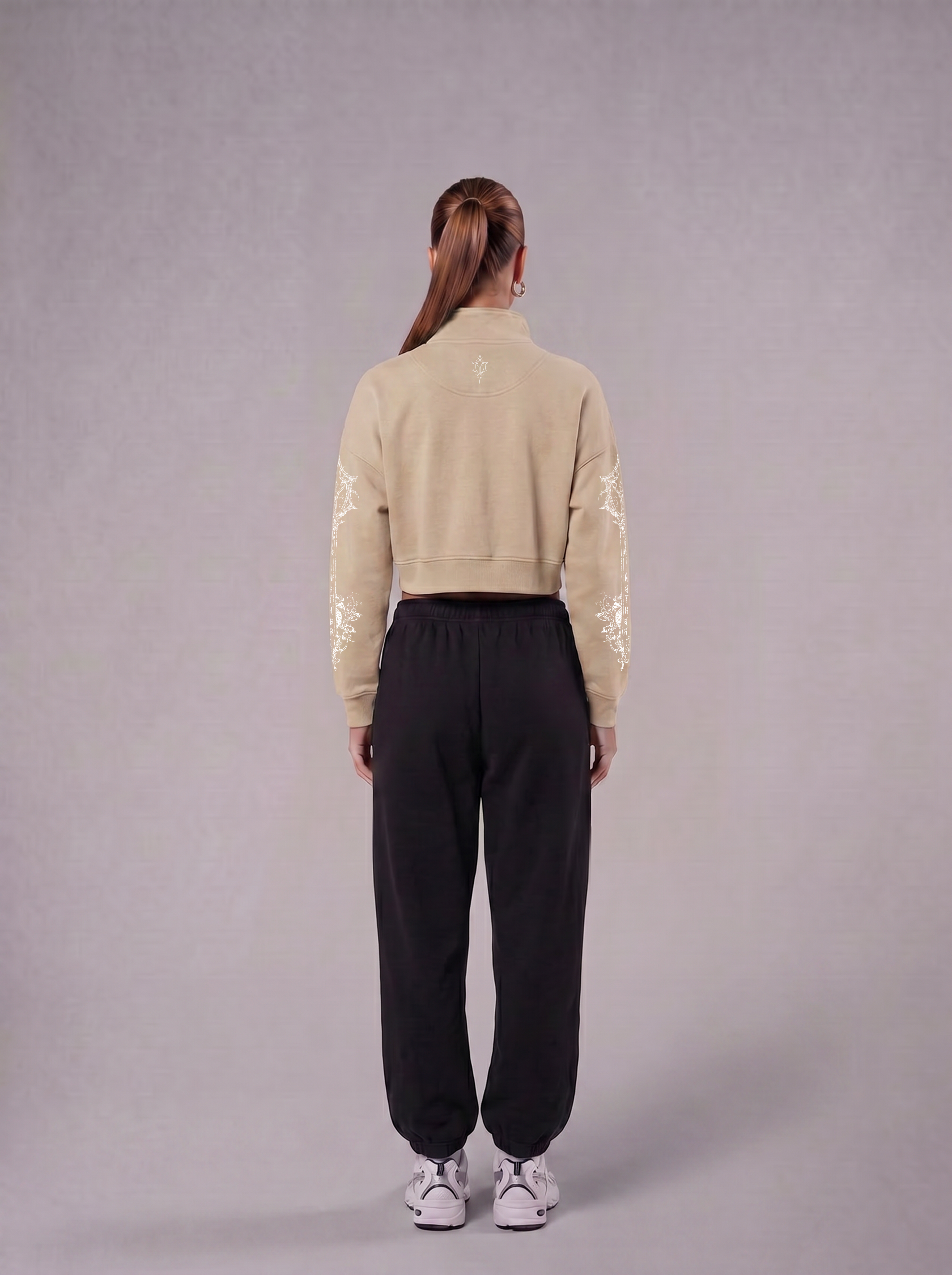 REAVER WOMEN QUARTER-ZIP - CREAME
