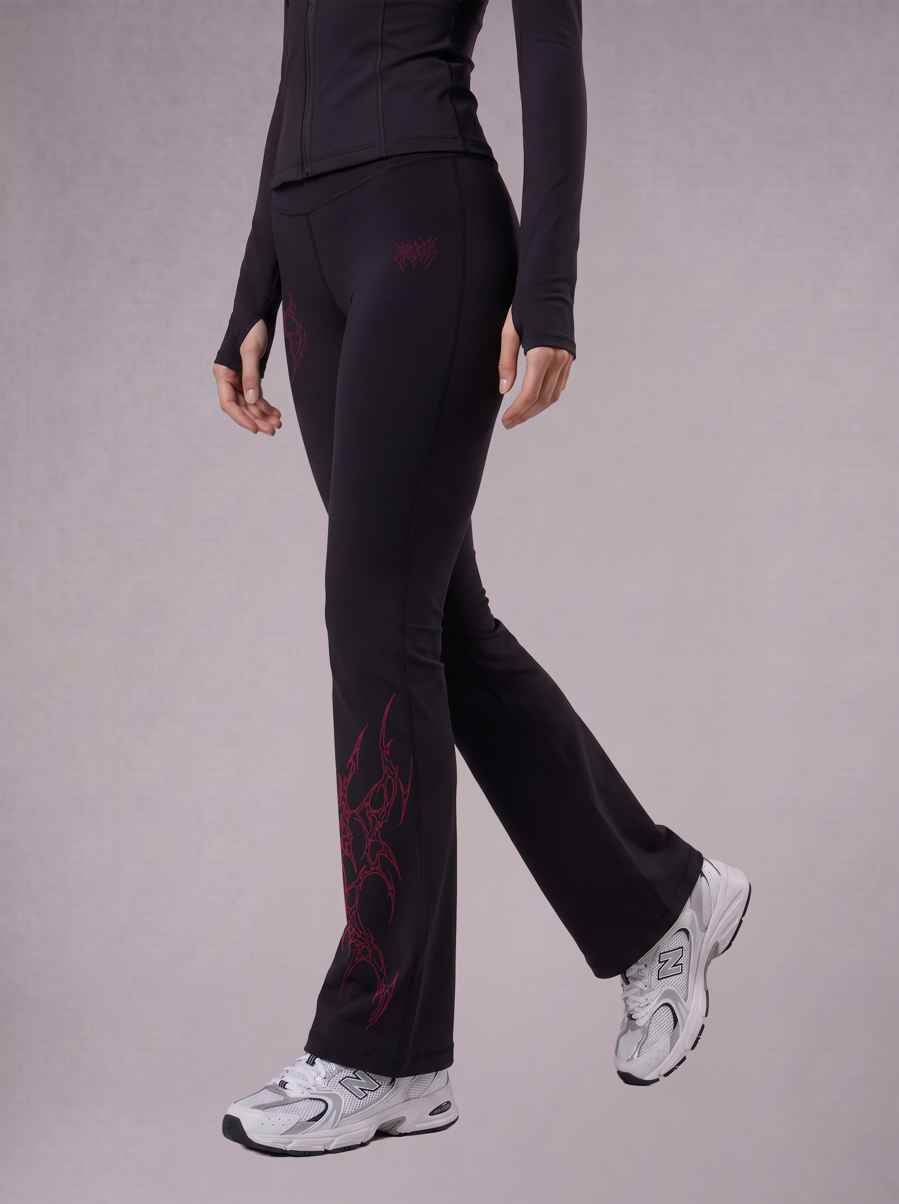 REAVER FLARED PANTS - BLACK