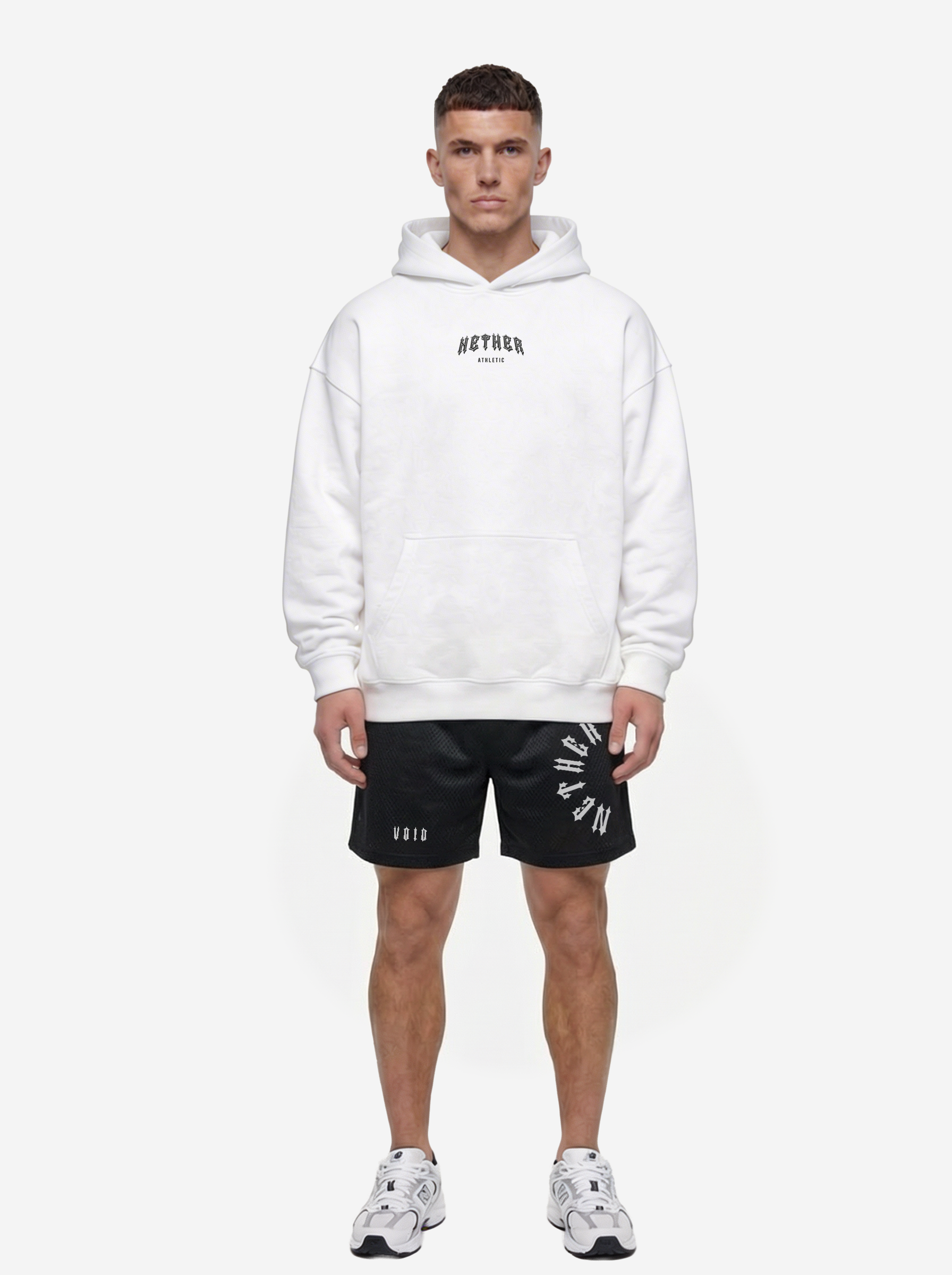 VOID BOXY HOODIE - BLACK