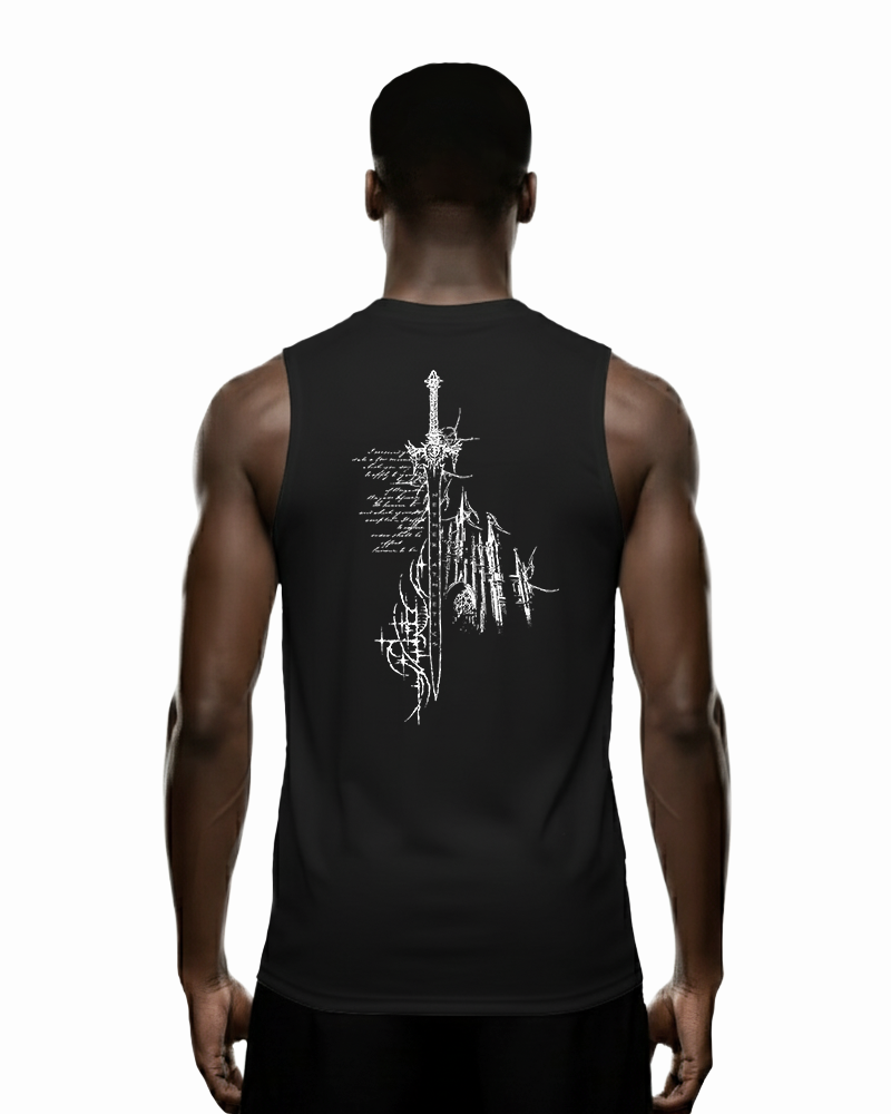 VOID™ SLEEVLESS TANK-TOP - BLACK