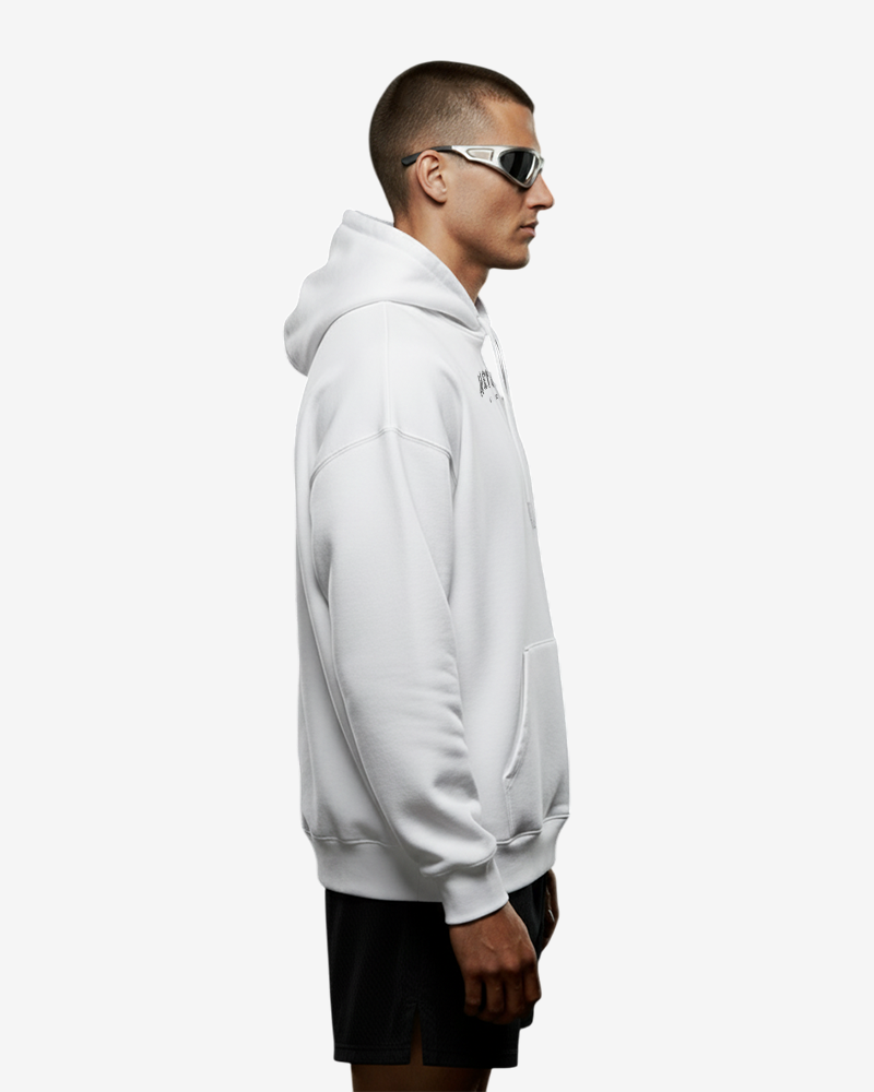 VOID BOXY HOODIE - WHITE