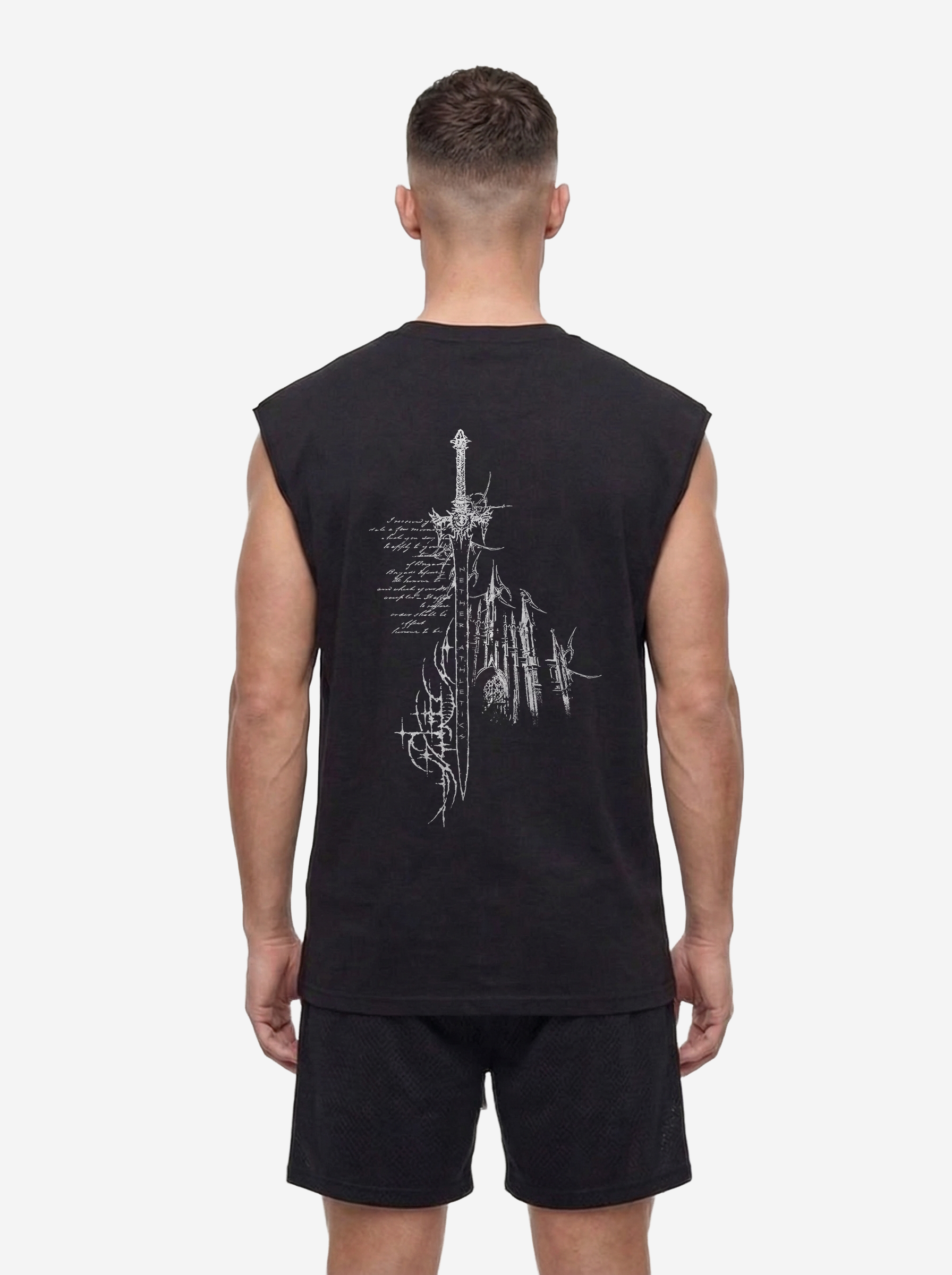 VOID™ SLEEVLESS TANK-TOP - BLACK