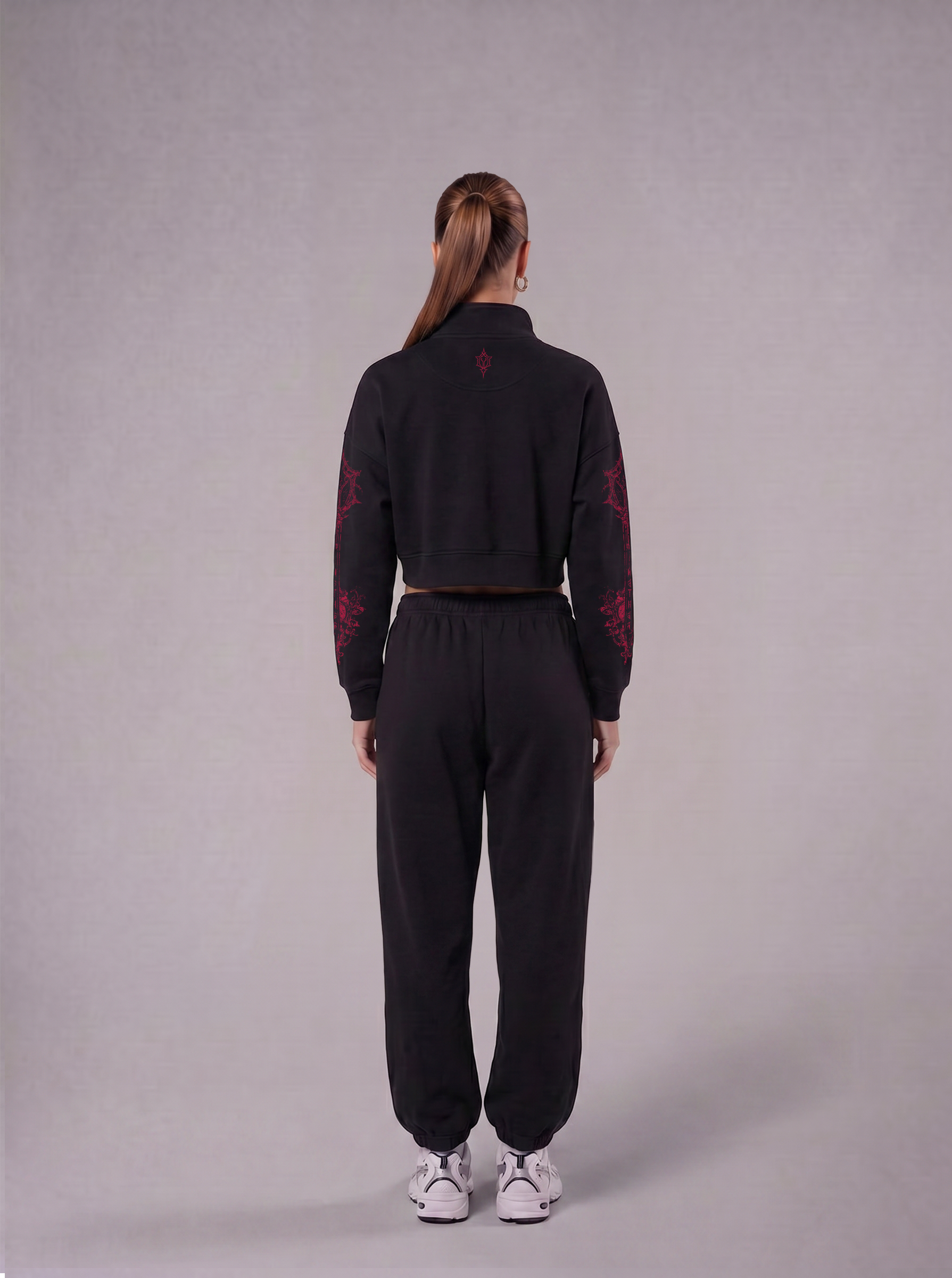 REAVER WOMEN QUARTER-ZIP - BLACK