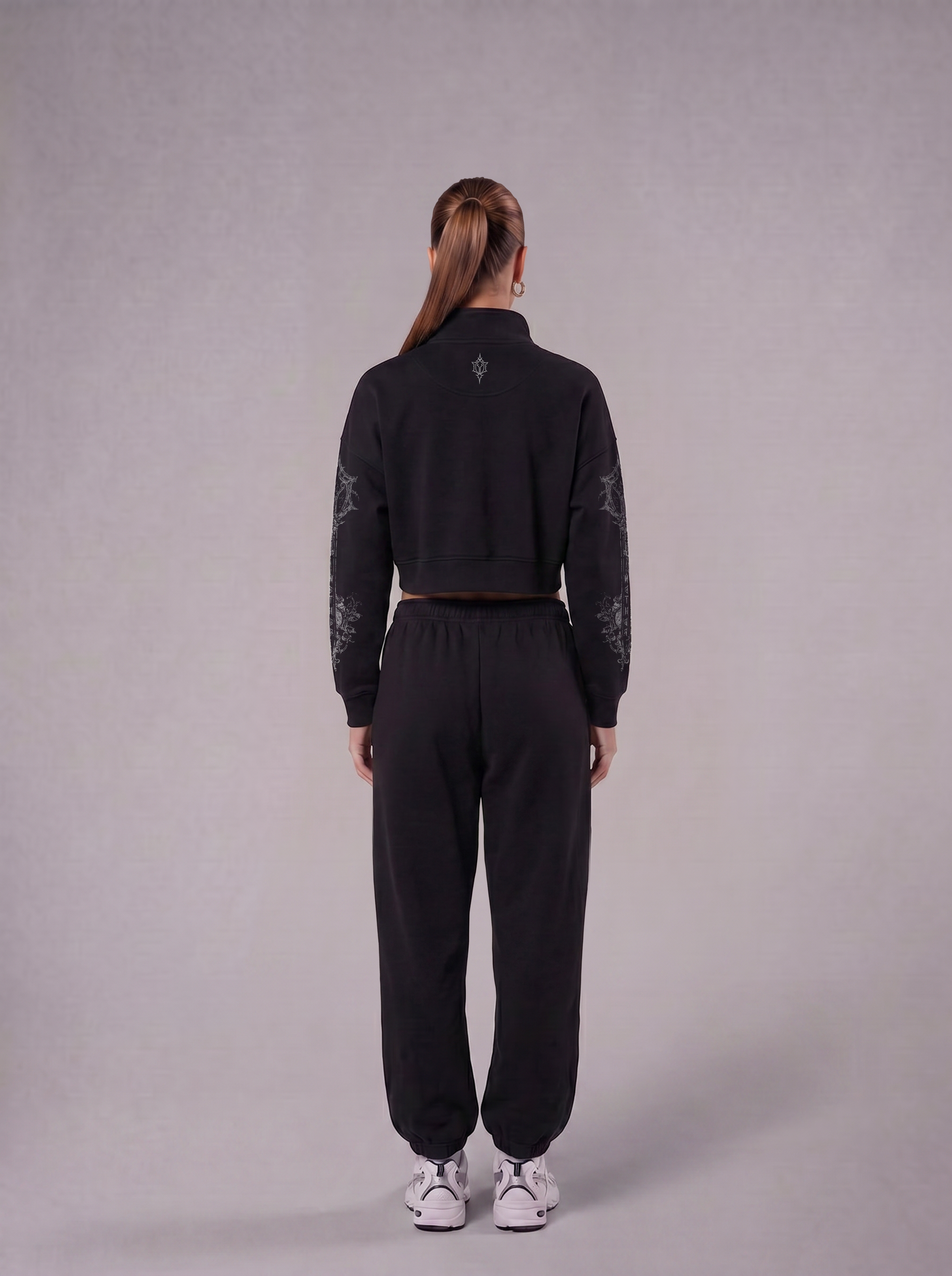 REAVER WOMEN QUARTER-ZIP - BLACK