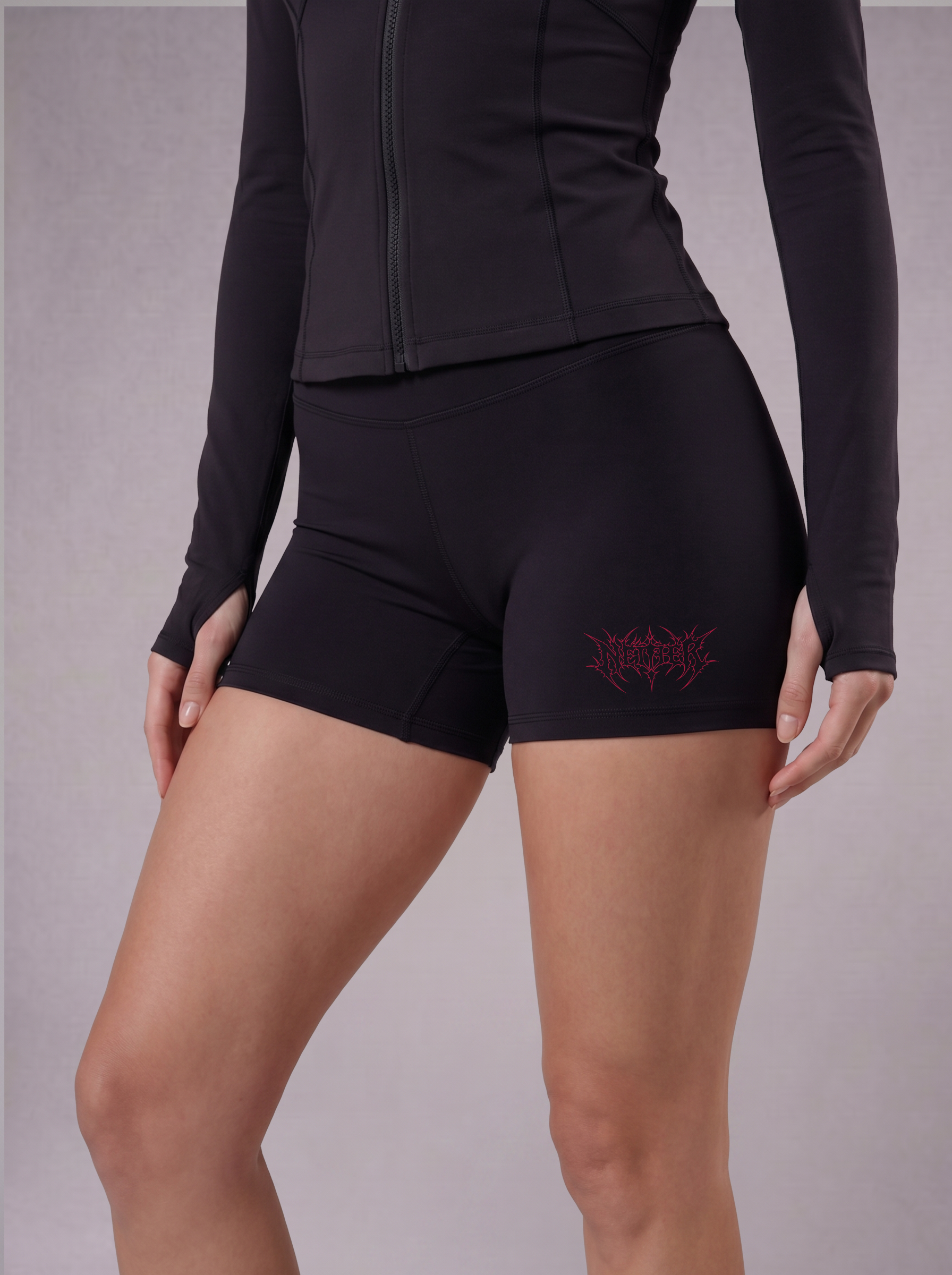 REAVER COMPRESSION SHORTS WOMEN - BLACK