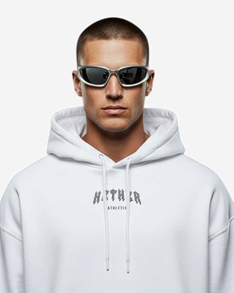 VOID BOXY HOODIE - WHITE