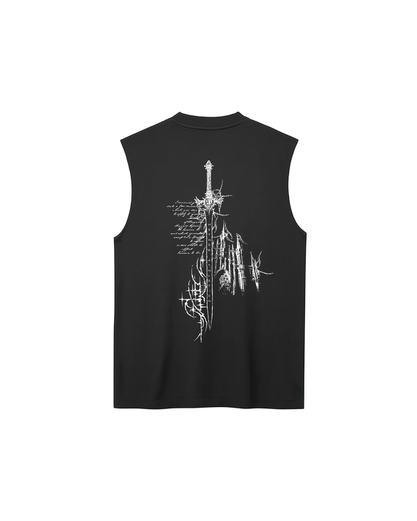 VOID™ SLEEVLESS TANK-TOP - BLACK